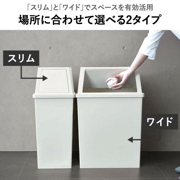 ゴミ箱 45リットル おしゃれ 分別 2段 スリム キッチン用 蓋付き フタ