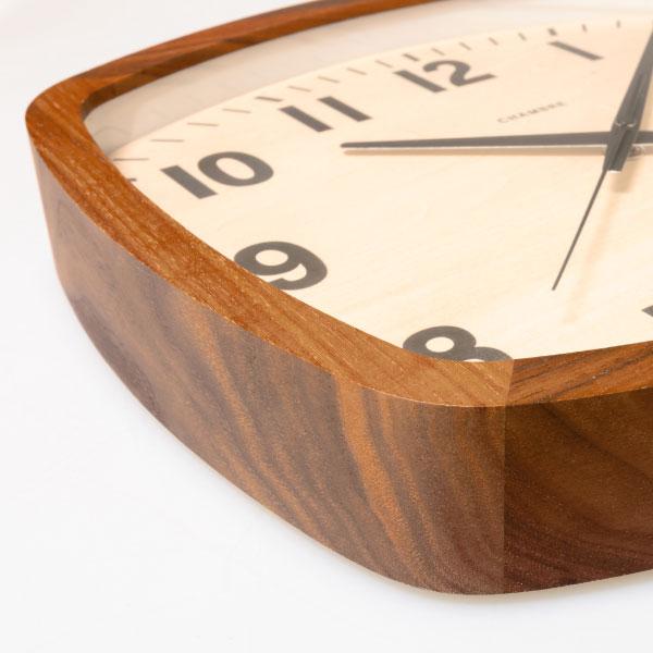 Chambre 木製オーバル型掛時計 壁掛け Chambre 木製オーバル型掛時計