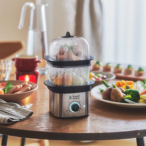 RUSSELL HOBBS（ラッセルホブス） 蒸し器 おしゃれ スチーマー 蒸し