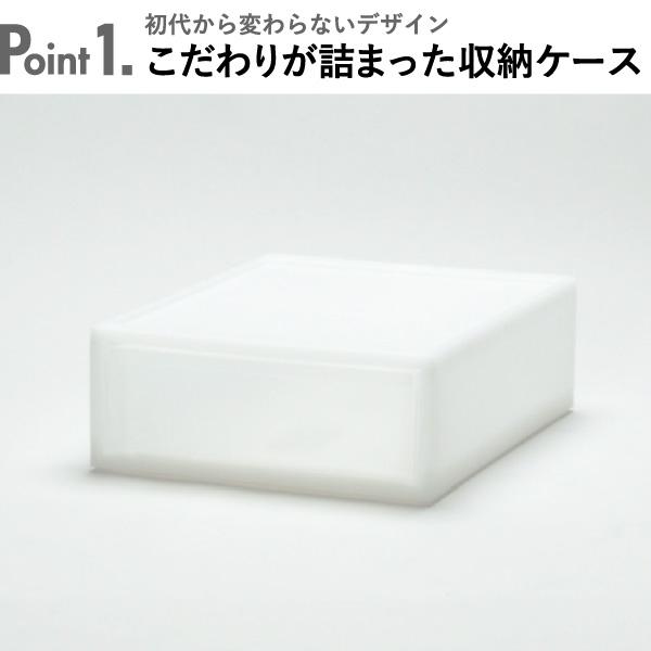 収納ボックス 衣装ケース 収納ケース おしゃれ コンテナボックス チェスト 押入れ収納 クローゼット収納 RISU リス スタックシステムケース ワイド L 4個セット_3