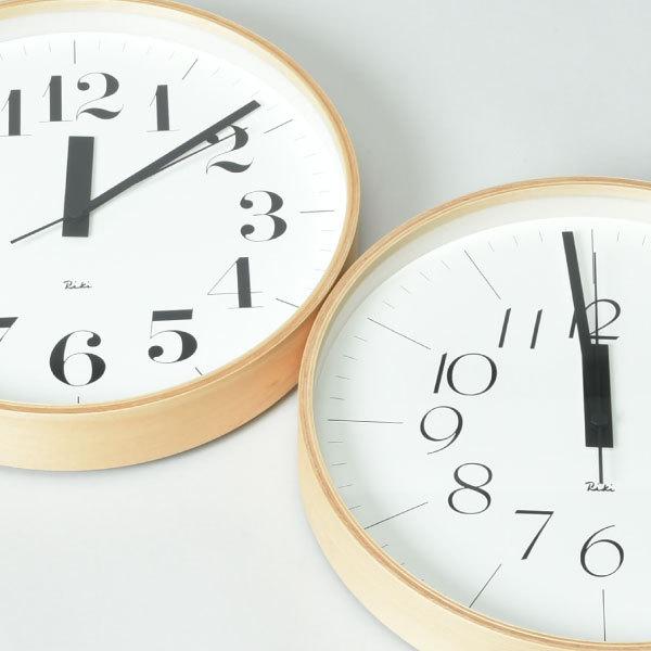 Riki シンプルアナログ掛時計 30cm Lemnos 電波時計 壁掛け時計 電波 時計 壁掛け 北欧 RIKI CLOCK
