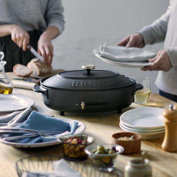 BRUNO crassy+ ホットプレート おしゃれ コンパクト 一人用 たこ焼き器