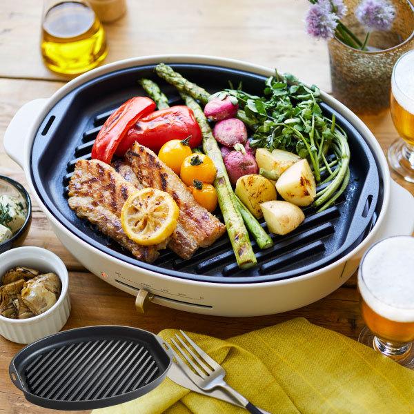 BRUNO crassy+ ホットプレート おしゃれ コンパクト 一人用 たこ焼き器