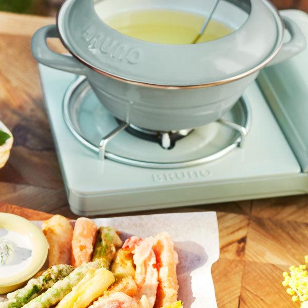 BRUNO（ブルーノ） 天ぷら鍋 おしゃれ ホーロー ih ガス 揚げ物 鍋