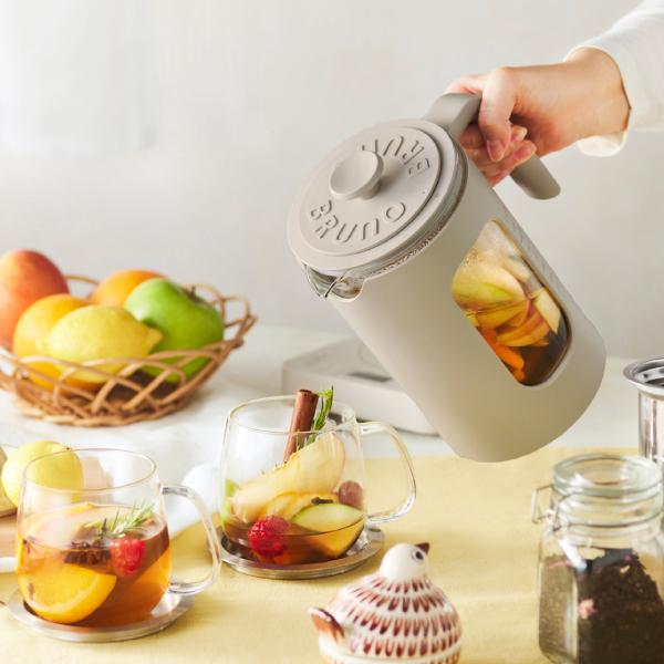 BRUNO crassy+ 電気ケトル おしゃれ 1L 温度設定 保温 予約機能 空焚き