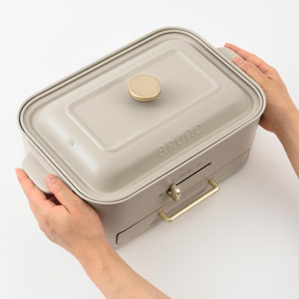BRUNO コンパクトホットプレート 鍋セット 4/28までの出品 BRUNO ブルーノ コンパクト ホットプレート用 セラミックコート