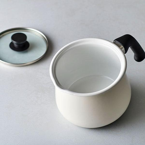 和平フレイズ ホーロー鍋 16cm レトロ 片手鍋 揚げ物 おしゃれ