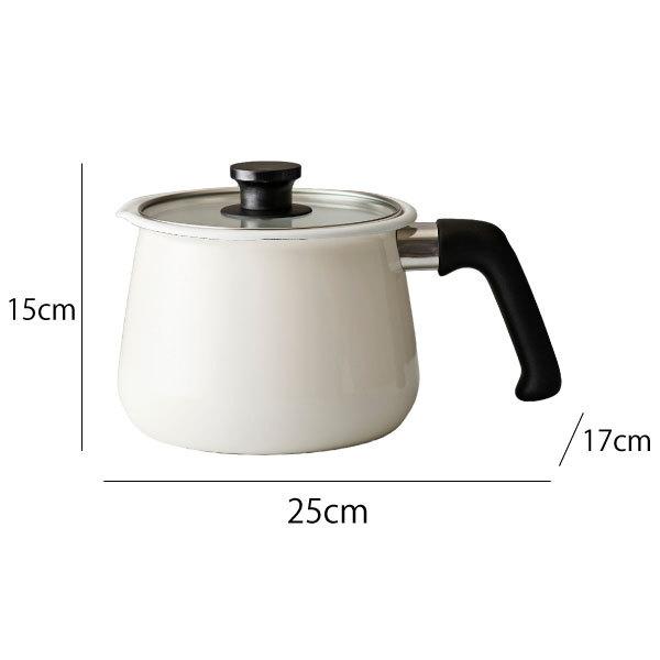 和平フレイズ ホーロー鍋 16cm レトロ 片手鍋 揚げ物 おしゃれ 深型