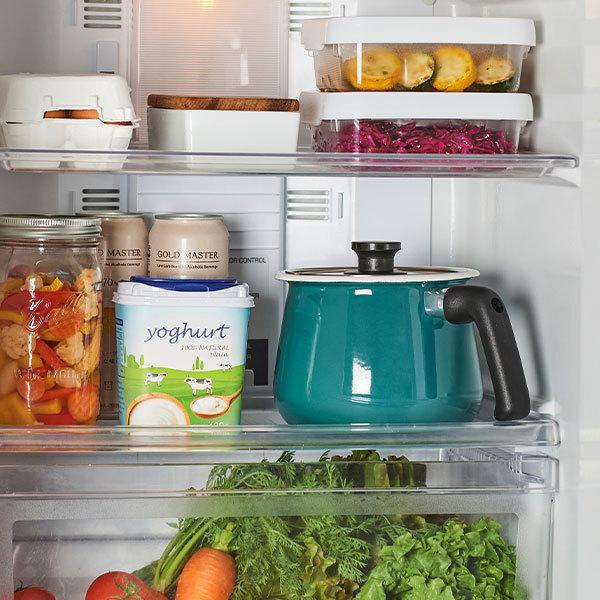 ホーロー鍋 16cm レトロ 片手鍋 揚げ物 おしゃれ 深型 北欧 キッチン雑貨 白 赤 鍋 和平フレイズ rinto IH対応 ホーローマルチポット