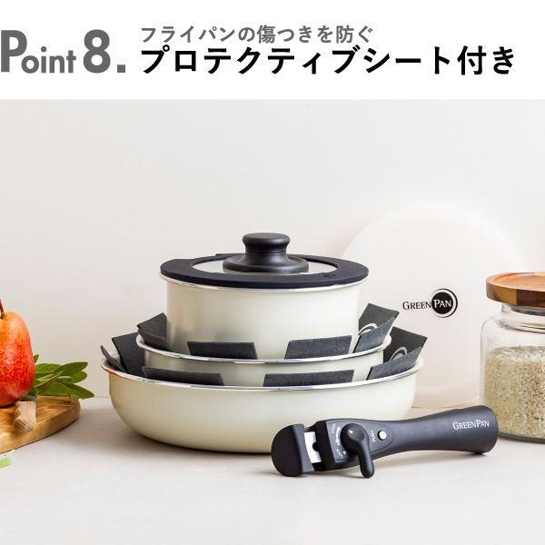 GREEN PAN（グリーンパン） フライパンセット ガス火 IH対応 食洗機 5