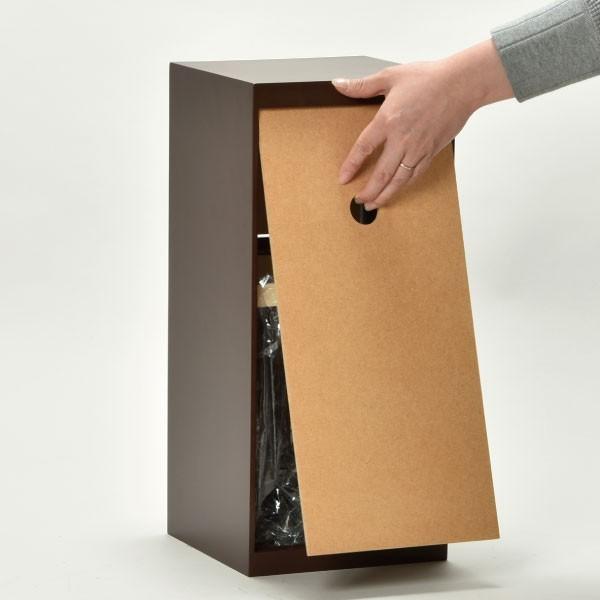 ゴミ箱 おしゃれ 木製 小さい フロントオープン ダストボックス 日本製 DOORS mini｜monogallery｜14