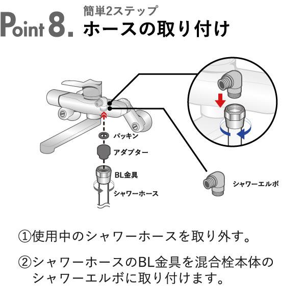 Arromic（アラミック） シャワーヘッド 節水 塩素除去 増圧 ホース付き
