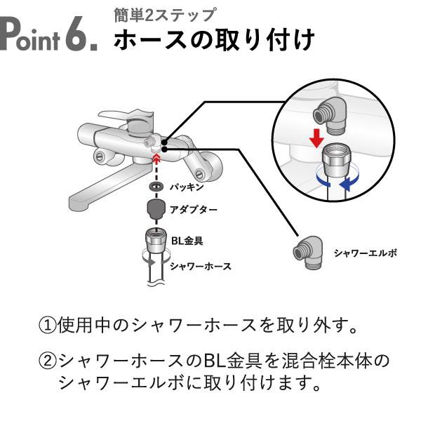 Arromic（アラミック） シャワーヘッド ホース セット 水圧 節水増圧