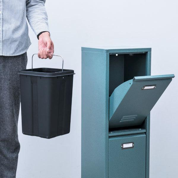 tower ブラック ごみ箱 キャスター付き tower 山崎実業 公式 タワー 蓋付き目隠し分別ダストワゴン 45L