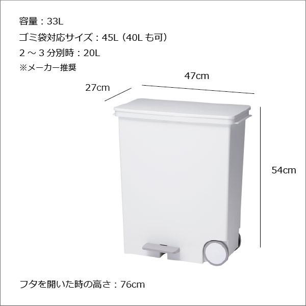 Like-it ゴミ箱 分別 ふた キッチン 45リットル可 日本製