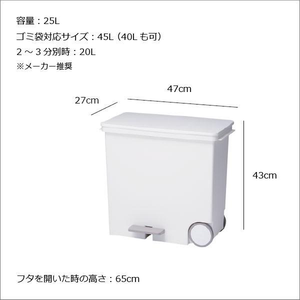 Like-it ゴミ箱 分別 ふた キッチン 45リットル可 日本製