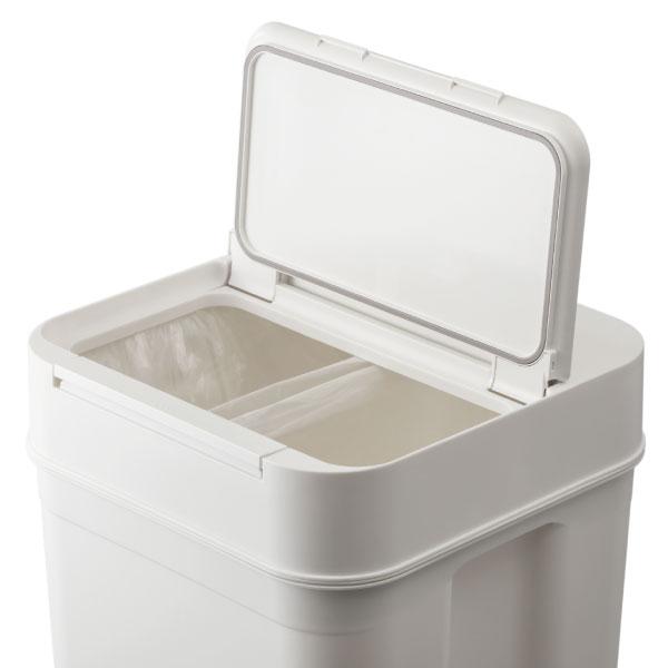 ゴミ箱 45リットル おしゃれ 分別 ごみ箱 スリム 45L キッチン 生ゴミ リビング 臭わない 袋が見えない ライクイット Seals シールズ45 密閉ダストボックス_16