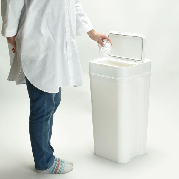 ゴミ箱 45リットル おしゃれ 分別 ごみ箱 スリム 45L キッチン 生ゴミ リビング 臭わない 袋が見えない ライクイット Seals シールズ45 密閉ダストボックス_17
