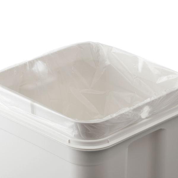 ニオイ密閉 分別ゴミ箱 45L フラップ式 ホワイト キャスター付き Amazon｜ottostyle.jp ふた付きゴミ箱 バケツ型 キャスター付き
