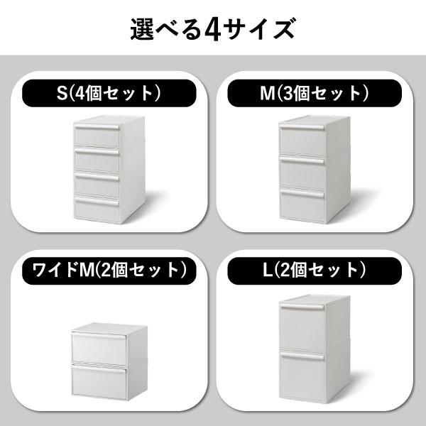 Like-it（ライクイット） 収納ボックス キャスター 3個 3段 フタ付き