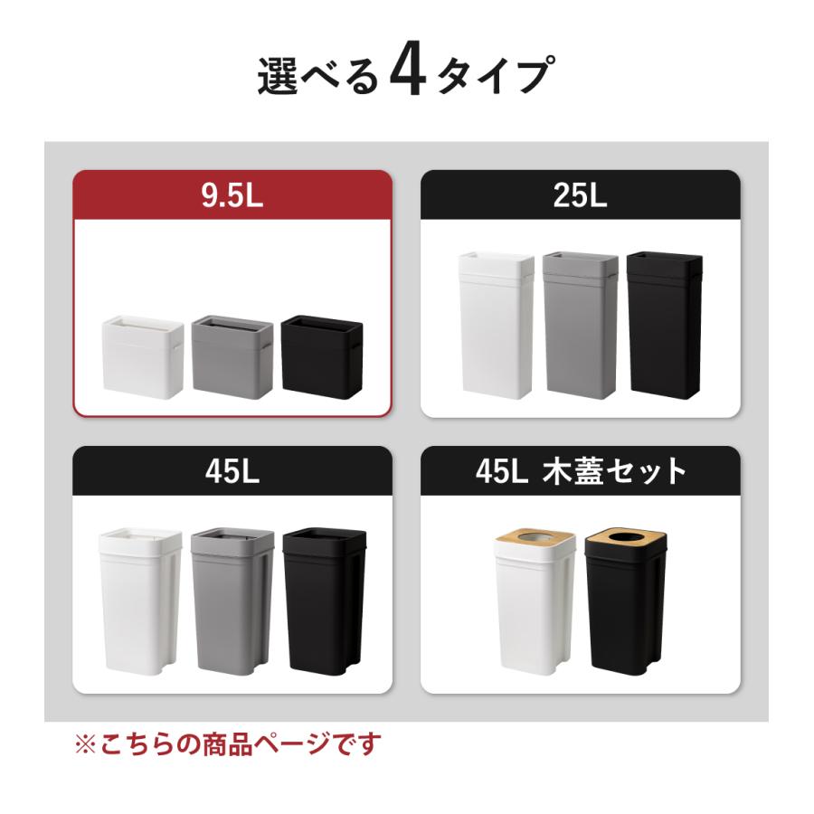 Like-it（ライクイット） ゴミ箱 スリム おしゃれ 9.5リットル 分別