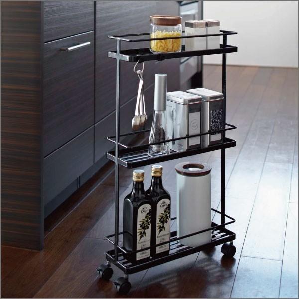 tower キッチンワゴン キッチンラック 収納 山崎実業 スリムキッチン