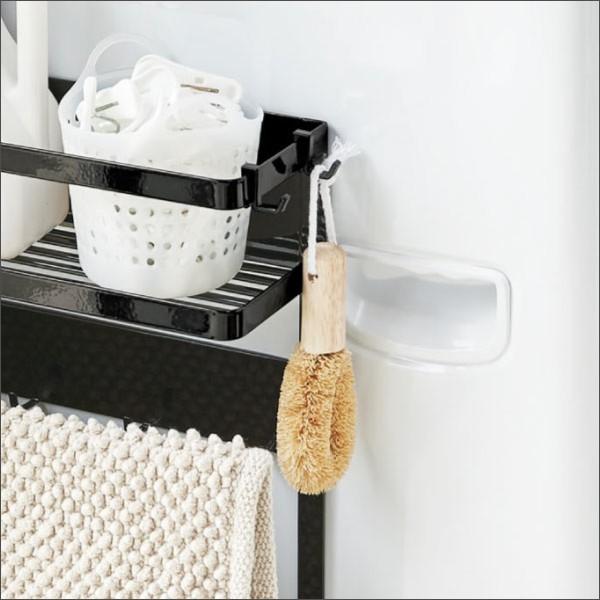 タオルハンガー タオル掛け 洗面所 収納 隙間収納 おしゃれ 洗濯機横マグネット収納ラック tower タワー | tower | 05