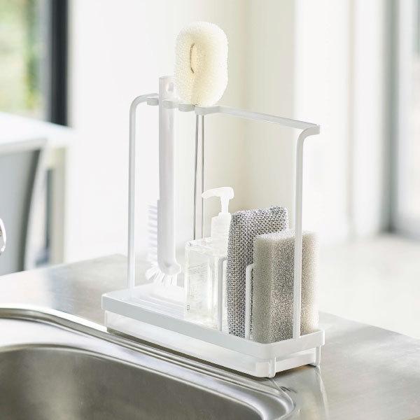スペシャルオファ スポンジ置き 水切り おしゃれ ボトルホルダー スポンジラック スリム 白 黒 北欧 スチール 山崎実業 スポンジamp クリーニングツールスタンド タワー Tower Wantannas Go Id