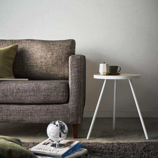 tower ナイトテーブル 北欧 おしゃれ 白 ホワイト スリム 木製