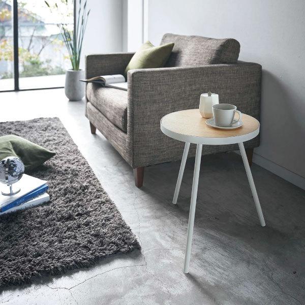 tower ナイトテーブル 北欧 おしゃれ 白 ホワイト スリム 木製 高さ