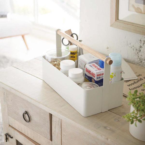 tosca（山崎実業） 収納ボックス おしゃれ 小物入れケース 卓上 薬箱