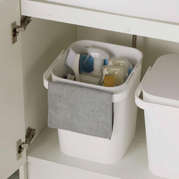 ホワイト 蓋付きバケツ 持ち手付き Amazon｜Cabilock 2個 5L 白 プラスチック バケツ 四角い バケツ