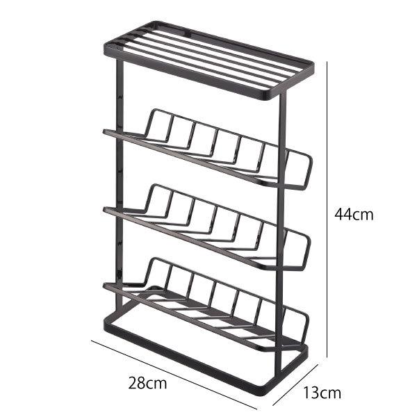 tower バスラック おしゃれ 4段 ソープボトルラック ボトルスタンド