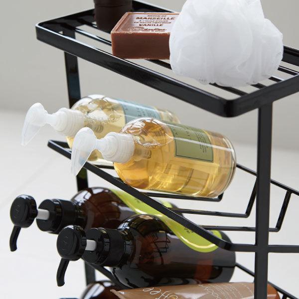 tower バスラック おしゃれ 4段 ソープボトルラック ボトルスタンド