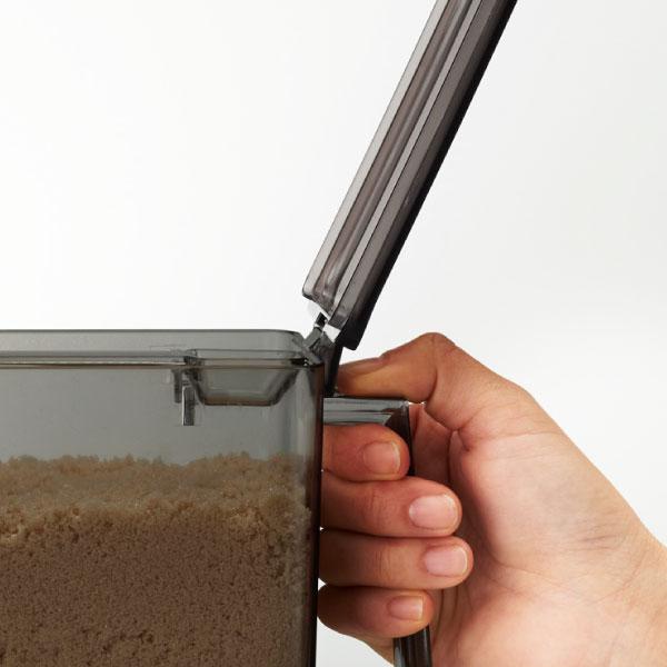 tower 調味料入れ おしゃれ 砂糖 塩 小麦粉 スプーンセット 保存容器