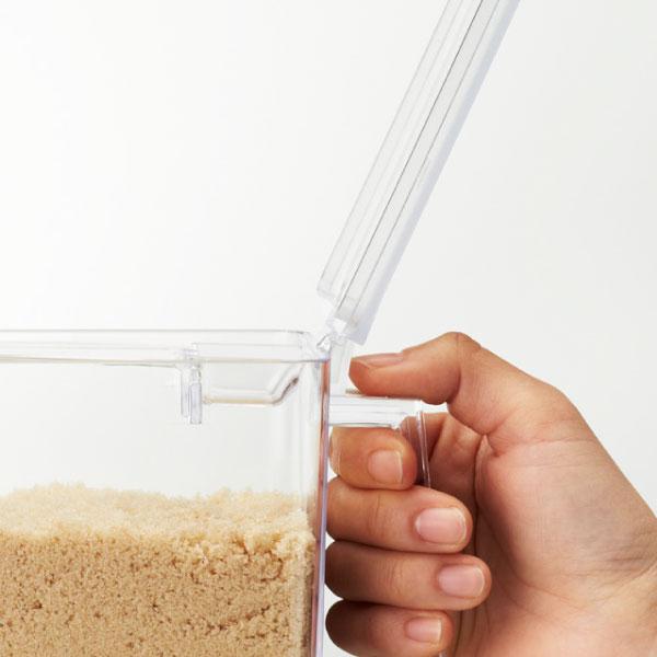 tower 調味料入れ おしゃれ 砂糖 塩 小麦粉 スプーンセット 保存容器