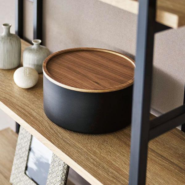 tower 収納ボックス フタ付き おしゃれ 小物入れ ブラウン ナチュラル