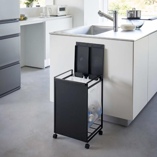 tower ゴミ箱 おしゃれ レジ袋 分別 ダストボックス フタ付き