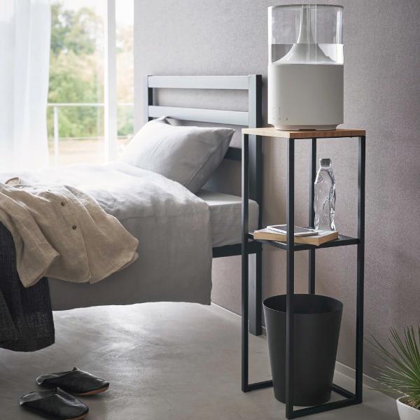 tower スチールラック スリム 卓上加湿器用 2段 幅25cm 収納ラック