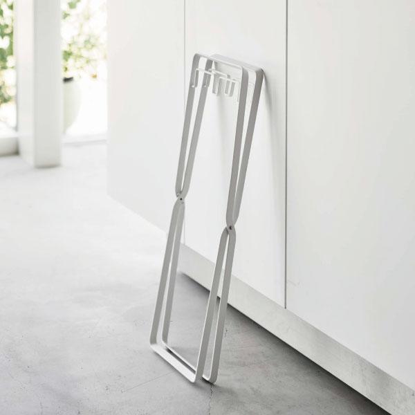 ゴミ箱 おしゃれ 30リットル 分別 折り畳み フレーム タワーシリーズ 公式 ダストボックス 山崎実業 レジ袋2連＆30Lゴミ袋スタンド タワー tower | tower | 07