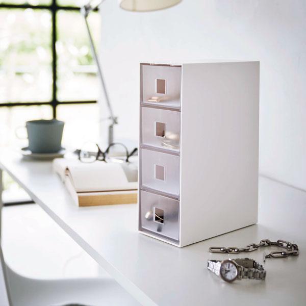 tower アクセサリーケース おしゃれ スリム 卓上 小物入れ