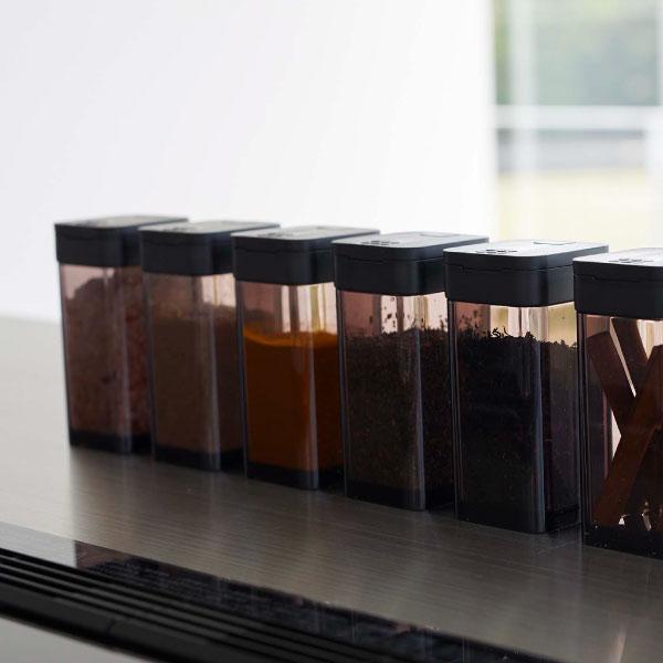 tower 調味料入れ おしゃれ 調味料ボトル 塩 コショウ 収納容器 スリム