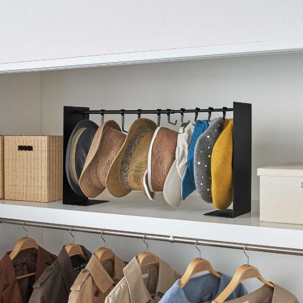 tower 帽子掛け スタンド フック ハンガー 玄関 おしゃれ 10個 伸縮