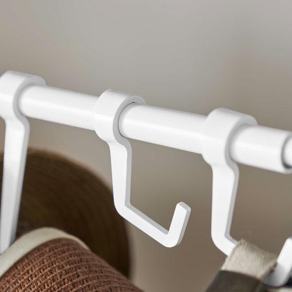 tower 帽子掛け スタンド フック ハンガー 玄関 おしゃれ 10個 伸縮