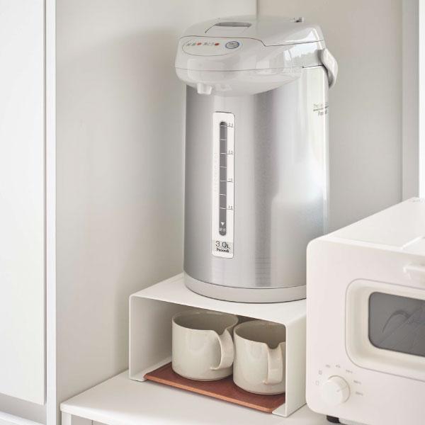 キッチンラック　ポット tower キッチンラック スリム 家電 電気ケトル 乗せる コの字