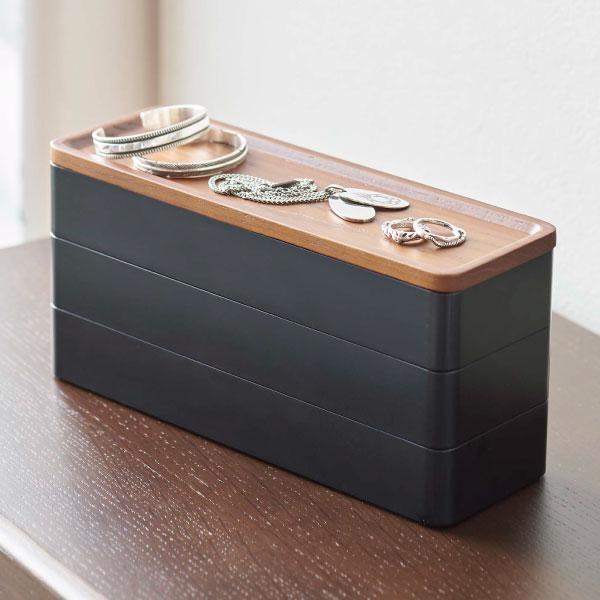 【新品・定価2万8千円】木製アクセサリーケース ブラウン 4段 240-673.jpg