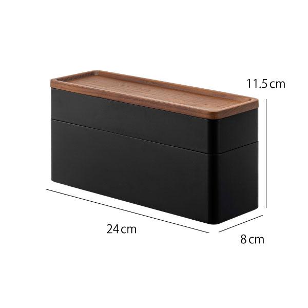 tower アクセサリーケース 2段 おしゃれ 天然木製 収納ボックス 可愛い