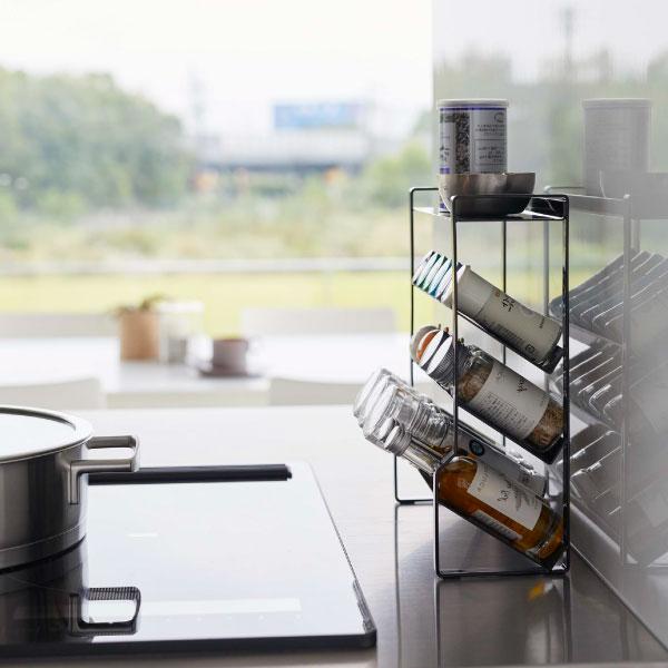 tower 調味料ラック おしゃれ 北欧 調味料収納ラック 大容量 卓上 隙間