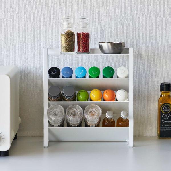 tower 調味料ラック おしゃれ 北欧 調味料収納ラック 大容量 卓上 隙間