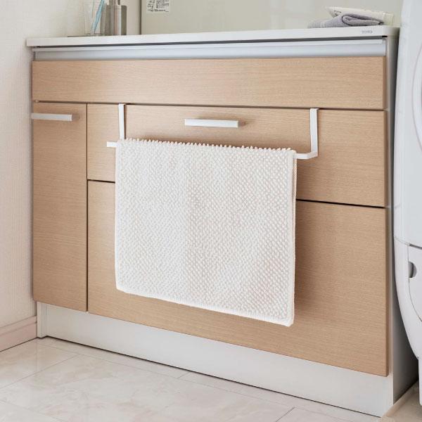 tower バスタオルハンガー おしゃれ 壁付け 洗面所 ドア 引き出し バス